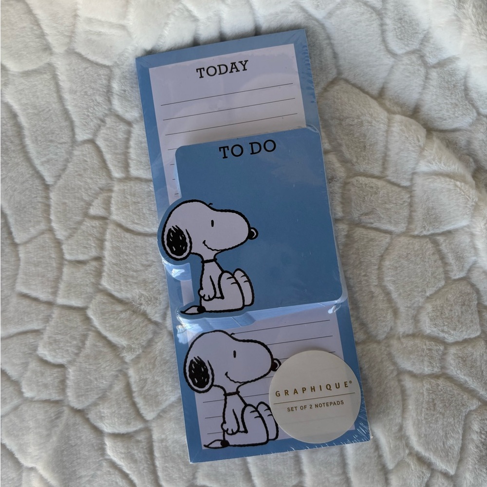 Snoopy Peanuts To Do Notepad Set - Picture 6 of 10